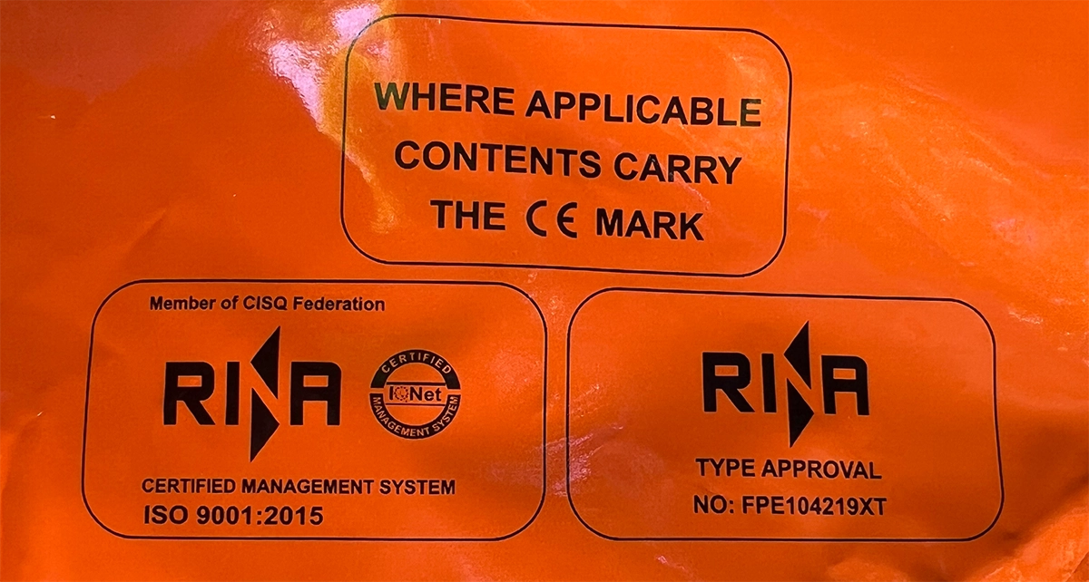 First Aid Kit for Lifeboat, Liferaft, Rescue Boat and Bridge - SOLAS & RINA Approved